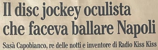 Il Signore dell'etere - Sasà Capobianco durante un evento commemorativo della storia della radio napoletana